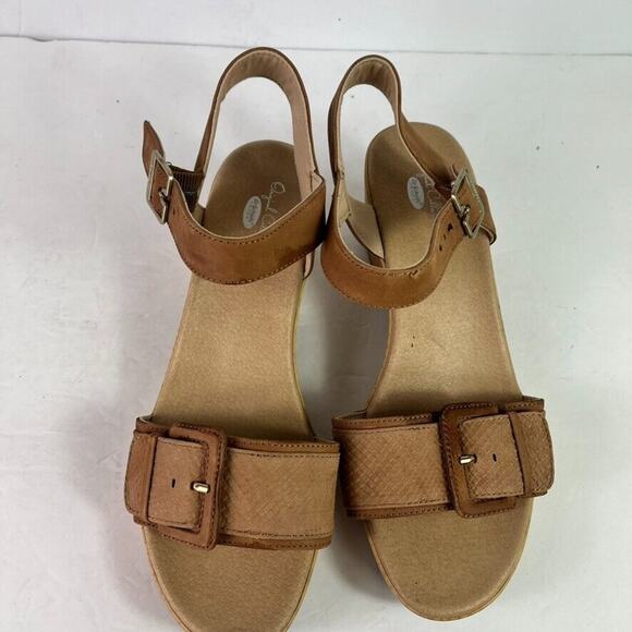 Dr. Scholl's Sandals Women's Size 10 Felicity Ankle Strap Open Toe Leather - Picture 4 of 14